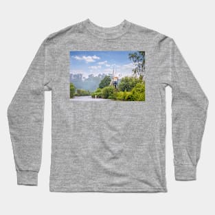 Misty Morning at How Hill Long Sleeve T-Shirt